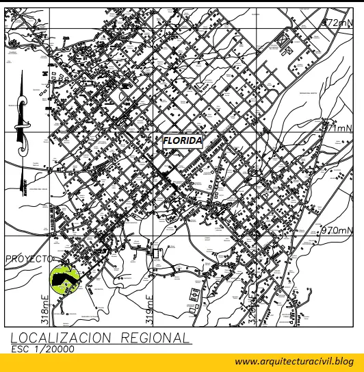 Plano De Ubicación Y Localización De Una Casa - Arquitectura Civil